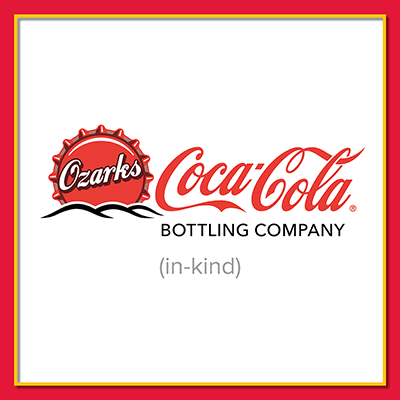 logo: Ozarks Coka-cola Bottling Company in red and gold frame